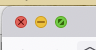 screenshot of macOS window control buttons